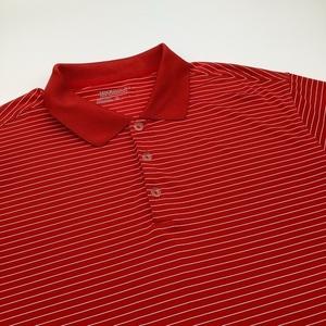 Nike Golf Tour Performance Mens Dri Fit Short Sleeve‎ Golf Polo Red Size XL.